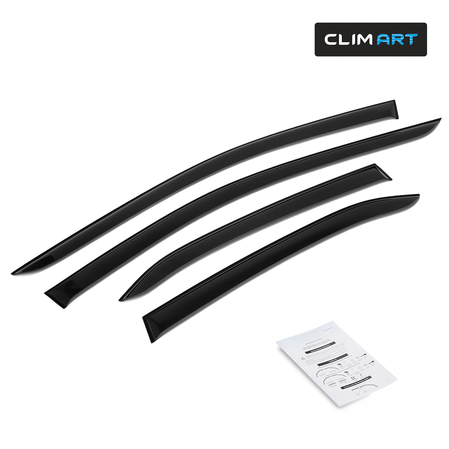 CLIM ART Deflektory do/kompatybilne z Toyota Camry 18-24 - Naklejana 4 szt