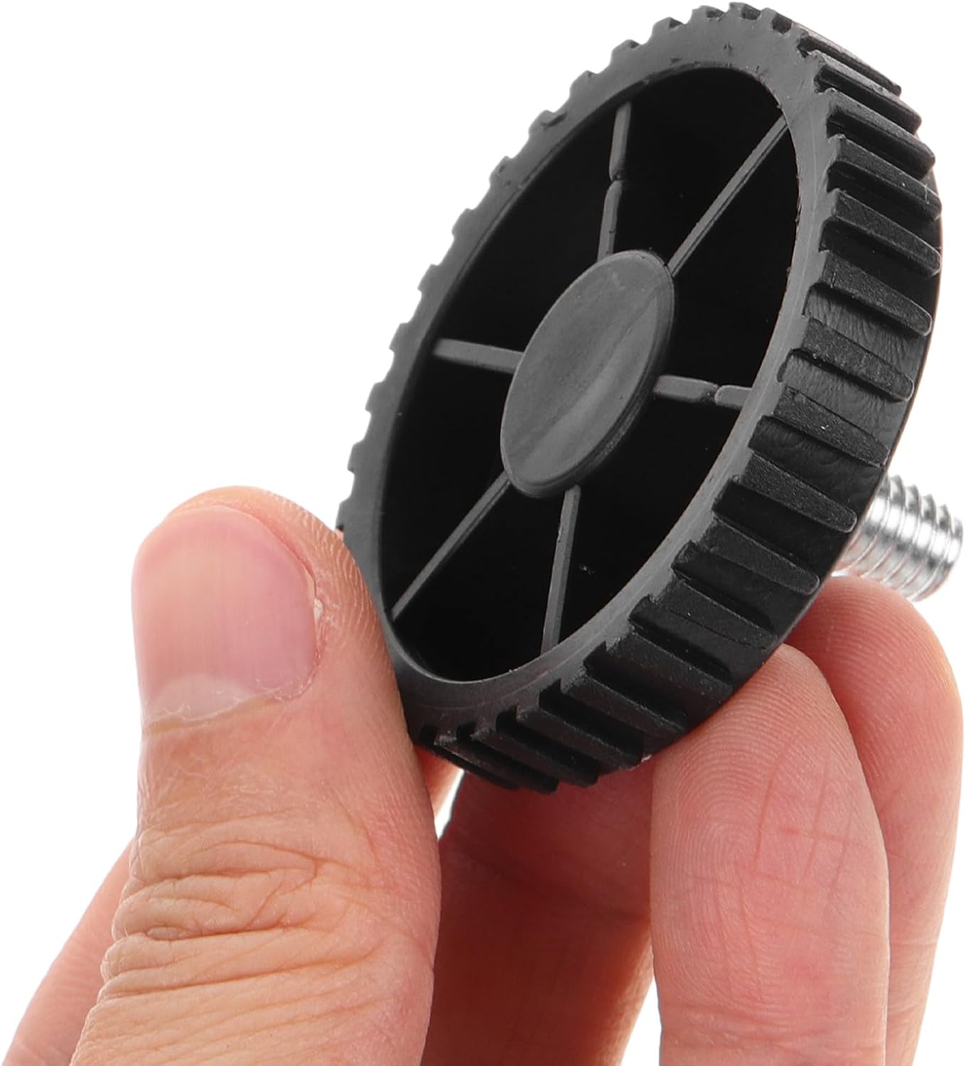 Generic 12pcs M8 Threaded Furniture Leveling Feet Anti-Skid Plastic Pads Adjustable Shock Absorbers for Chairs and Tables Floor Protectors