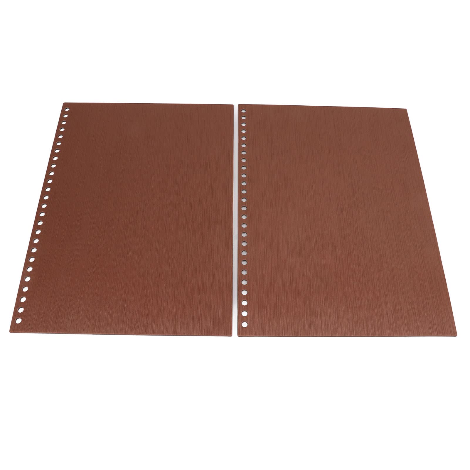 Couverture de reliure en plastique PP épais dur B5, 26 trous, couvertures en papier pour rapports et présentations, café