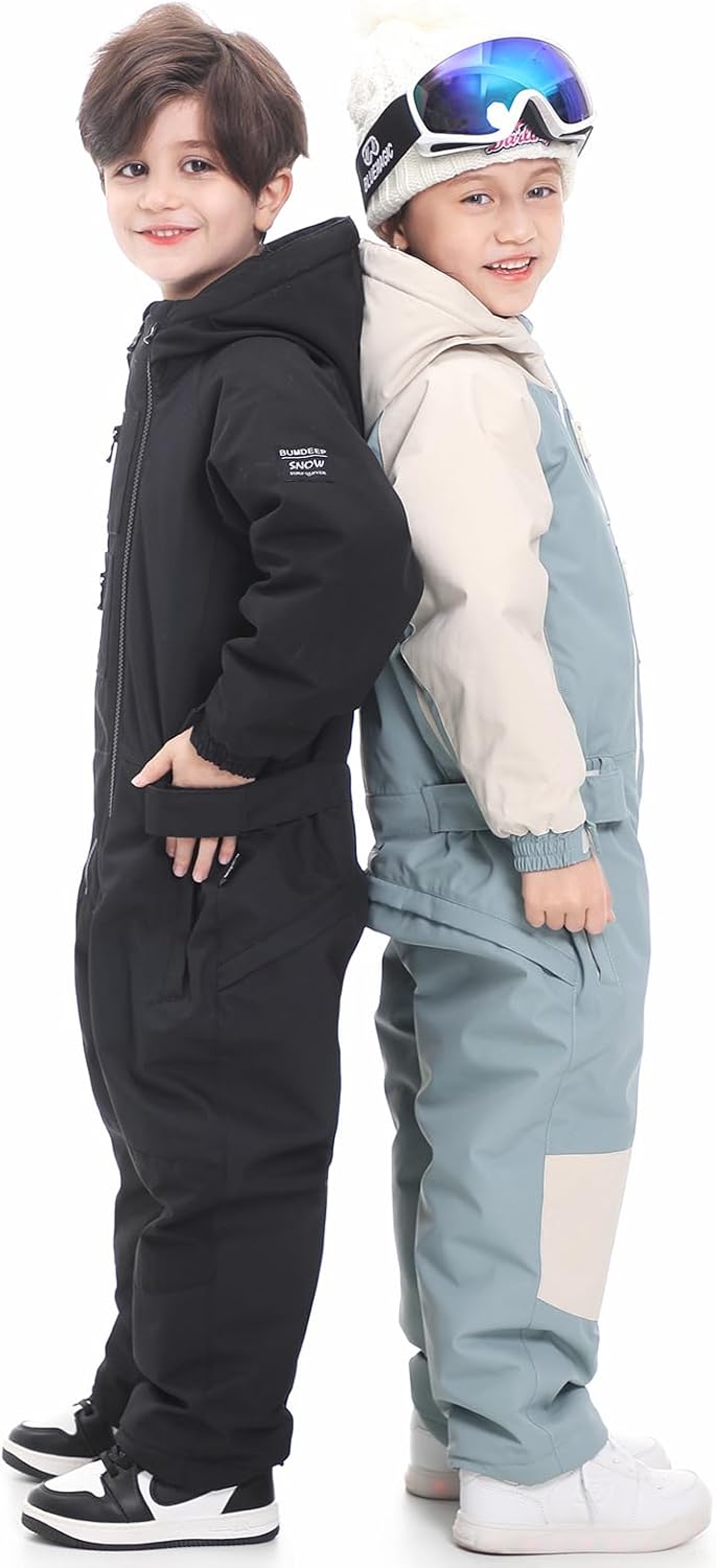 Kids Girls Boys One Pieces Snowsuits Ski Suits Jumpsuits Snowboard Outdoor Winter Waterproof Jackets - Image 9