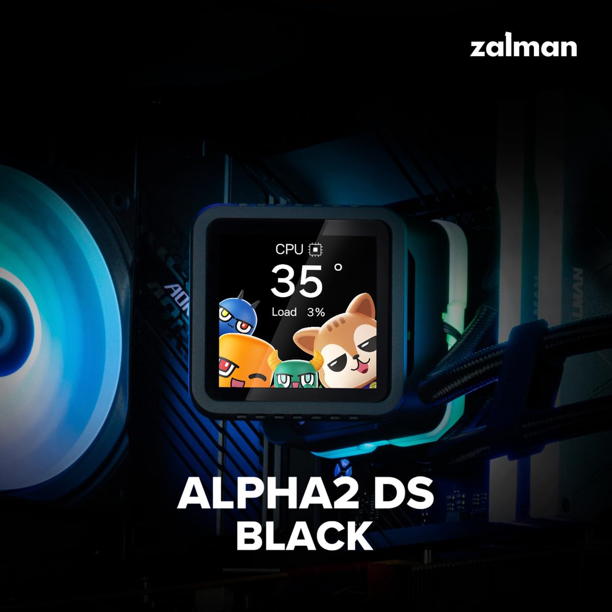 Zalman ALPHA2 DS A24 BLACK 液晶ディスプレイ付き Amazon.co.jp: ZALMAN ALPHA2 DS A24 Black 2.73インチ IPS液晶