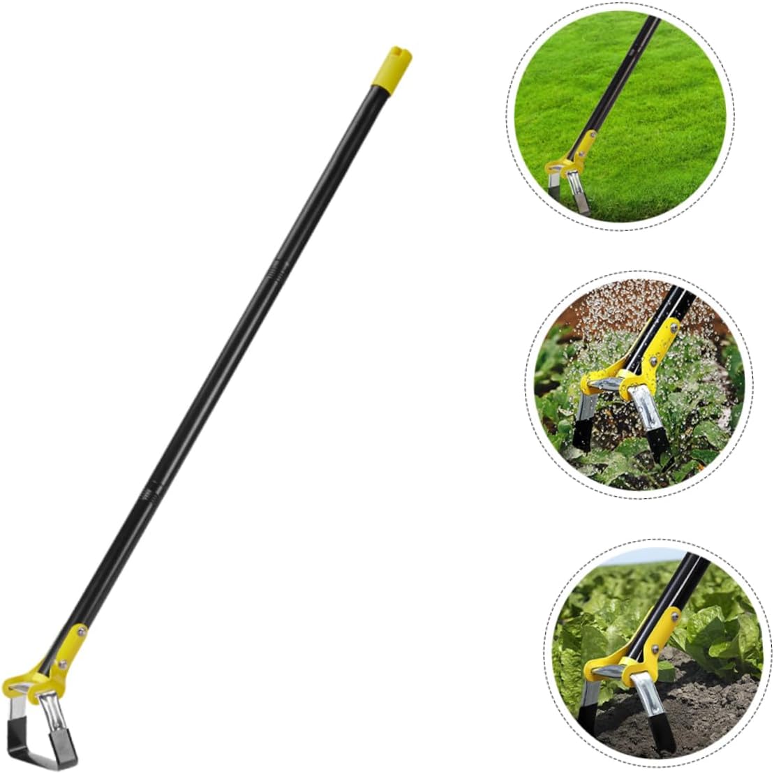 VICASKY Small Garden Hand Hoe Manganese Weeding Tool for Digging Loosening Soil Aeration Convenient Handle Garden Tool for Home Gardening