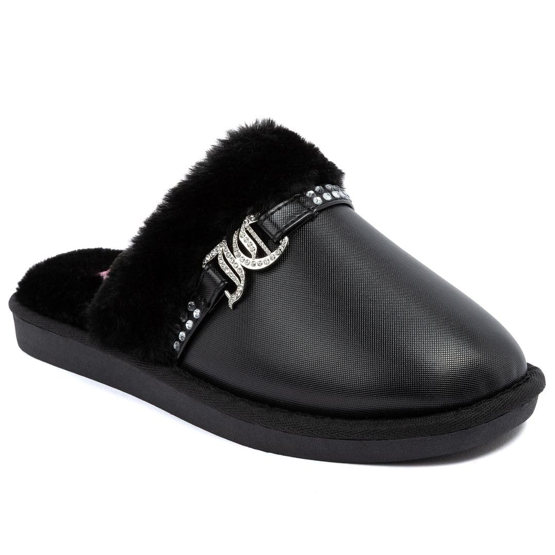 Juicy Couture Women's Faux Fur Slippers