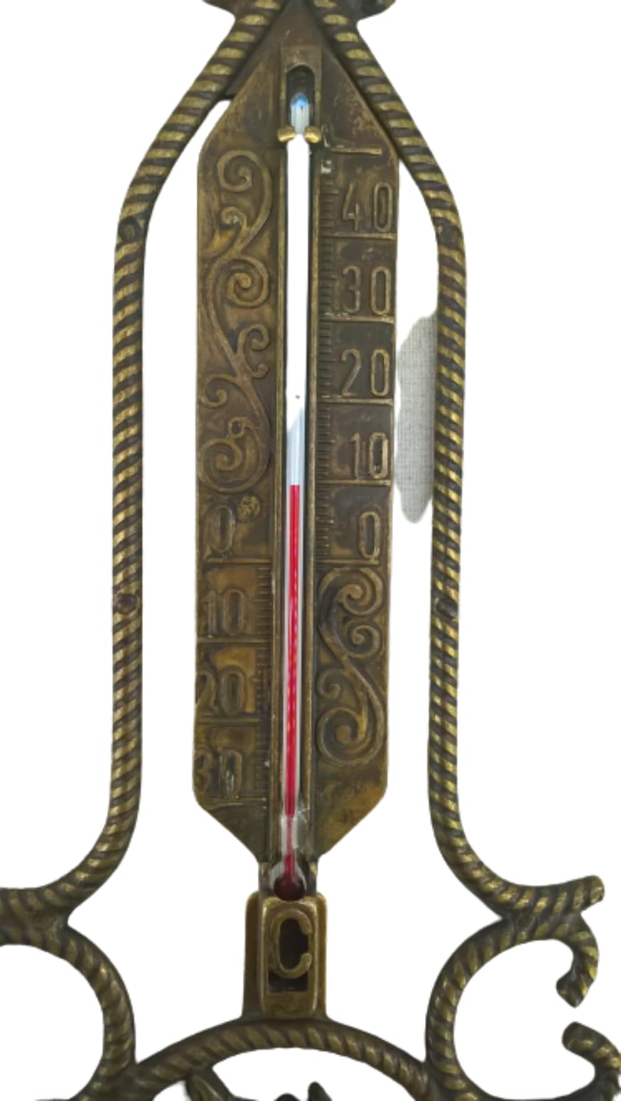 Termometro in ottone anticato testa di cavallo artigianato artistico - Termometro1