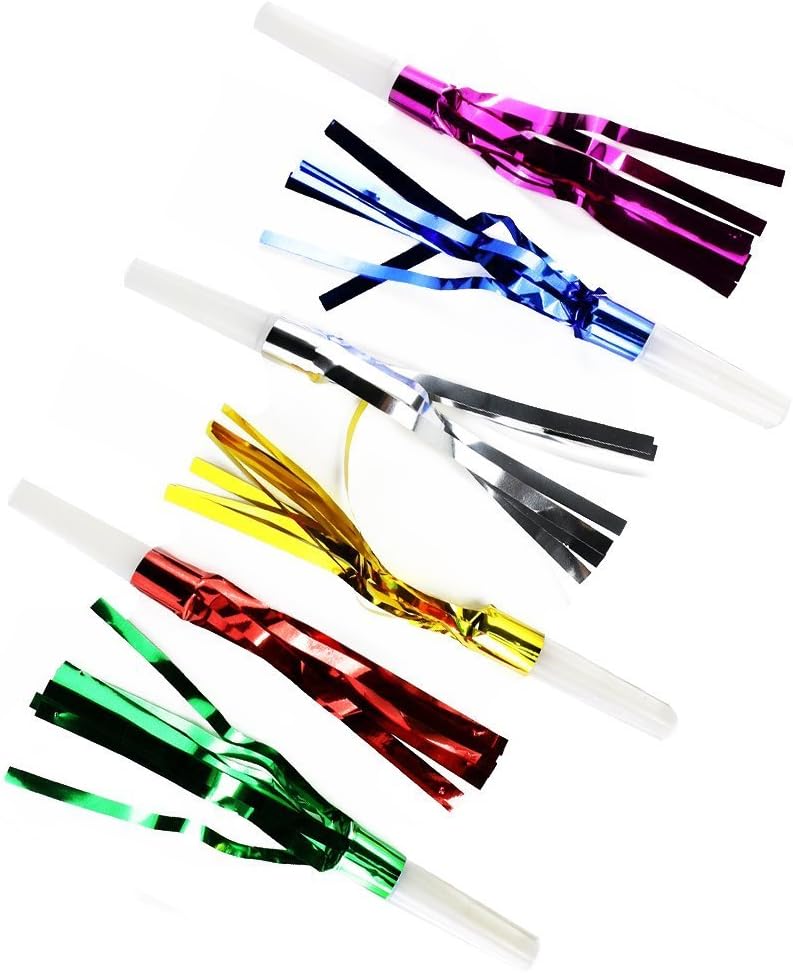 Weoxpr 144pcs Two Kinds of Noisemakers Blowouts Party Horns, Bulk Toys, Birthday Party Favors, New Years Party Noisemakers, Party Accessory, Prizes for Kids, Party Whistles and Streamers : Toys & Games