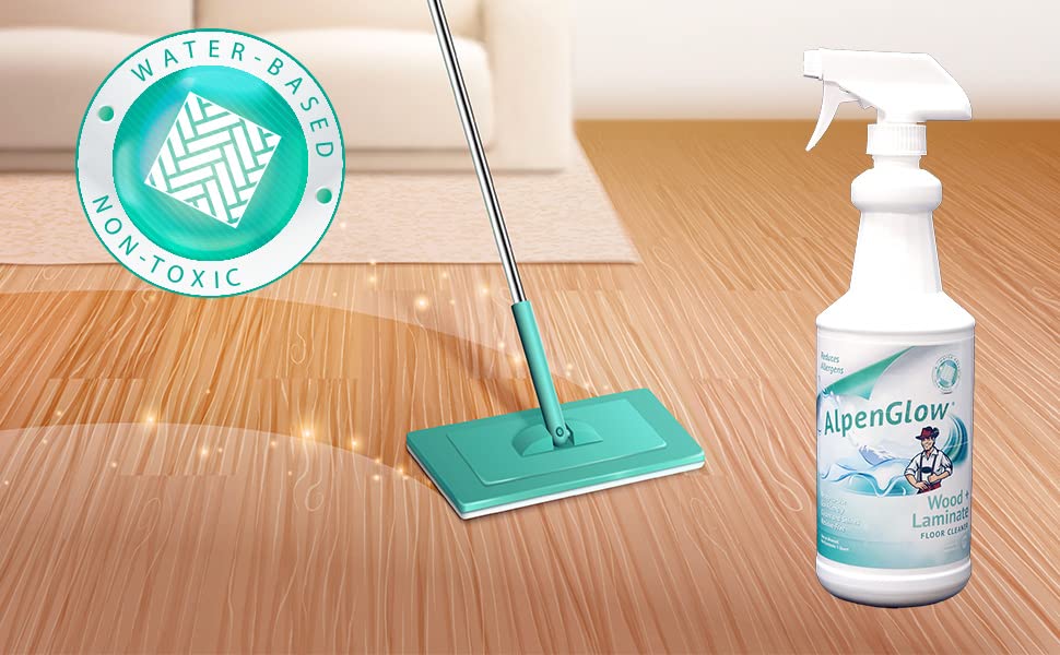 Jani-Source Alpenglow Hypoallergenic Wood & Laminate Floor Cleaner, 1 Quart