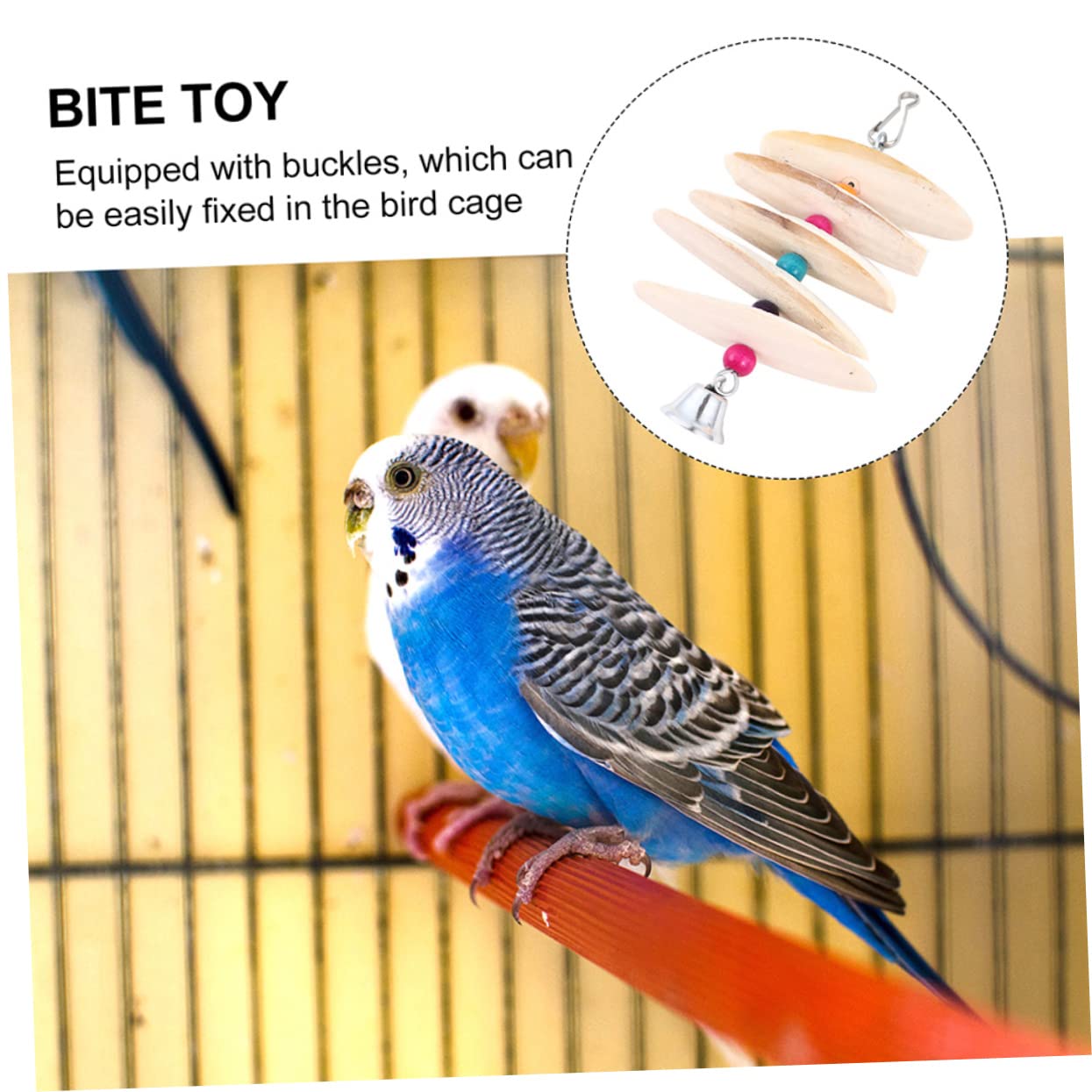 POPETPOP 6pièces Jouets à Mordre De Seiche pour Oiseaux Accessoires De Formation Molarité pour Perruches Et Petits Animaux Couleur Aléatoire