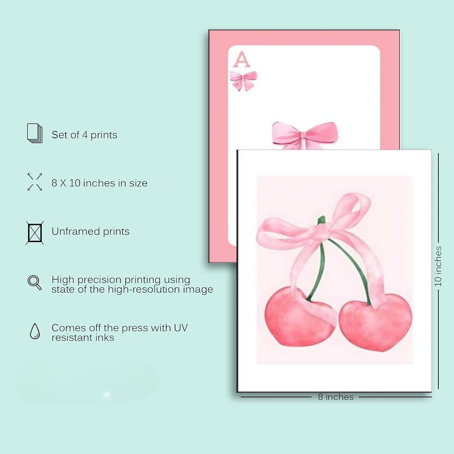postifull Set de picturi albe, 3 posteri cu cadru alb Preppy Model Nr.:300893, D