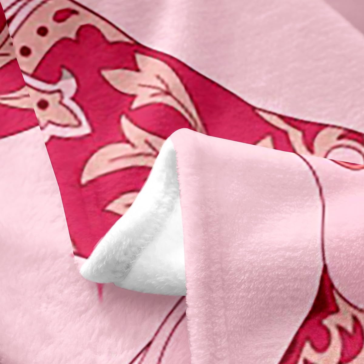 jejeloiu Pink Western Flannel Fleece Throw Blanket Cowgirl Cowboy Boots Fuzzy Blanket Twin 60"x80" for Sofa Couch Girls Cute Bowknot Dreamy Princess Style All Season Bed Blanket Flower Plush Blanket