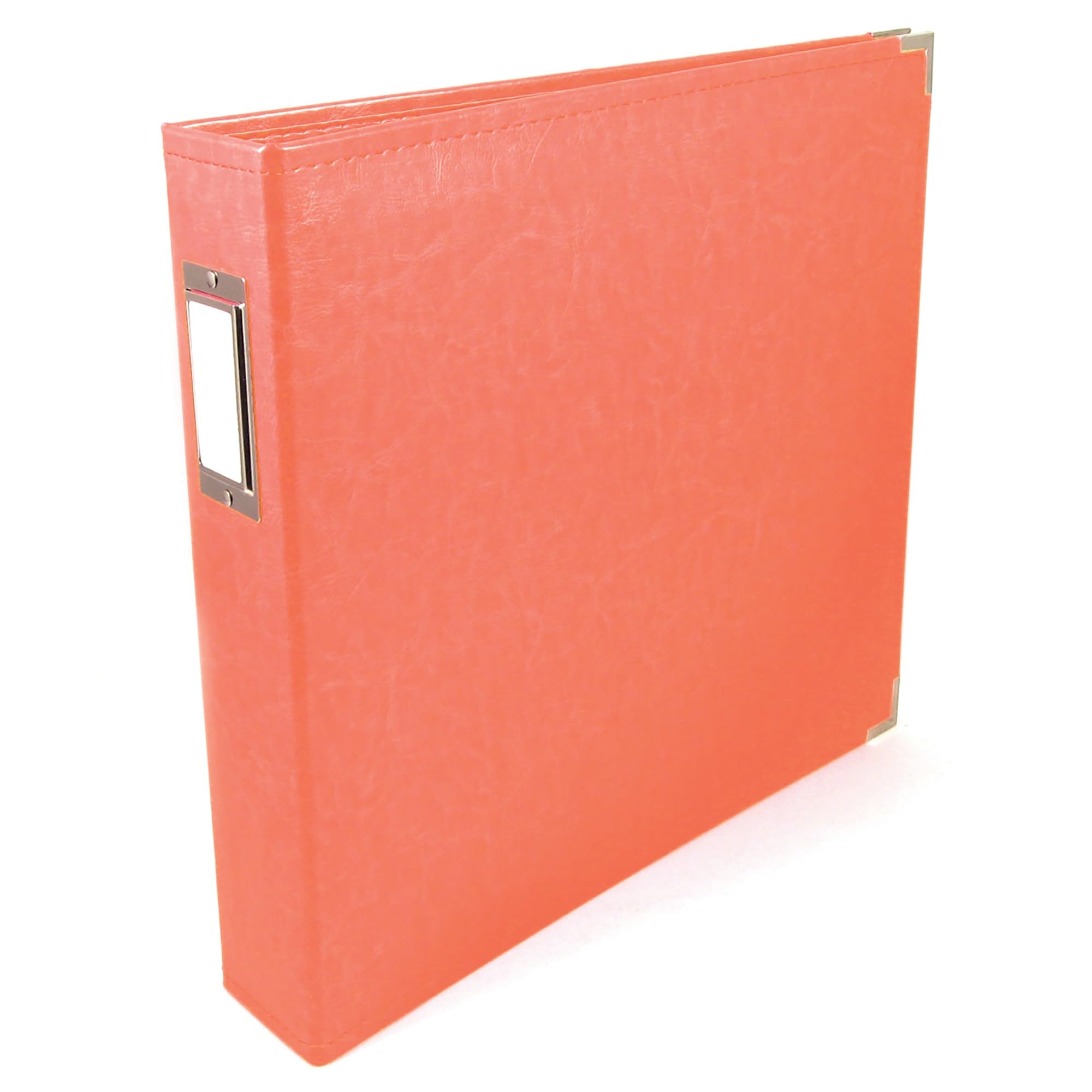 Album photo scrapbooking 30,5 x 30,5 cm en cuir synthétique corail