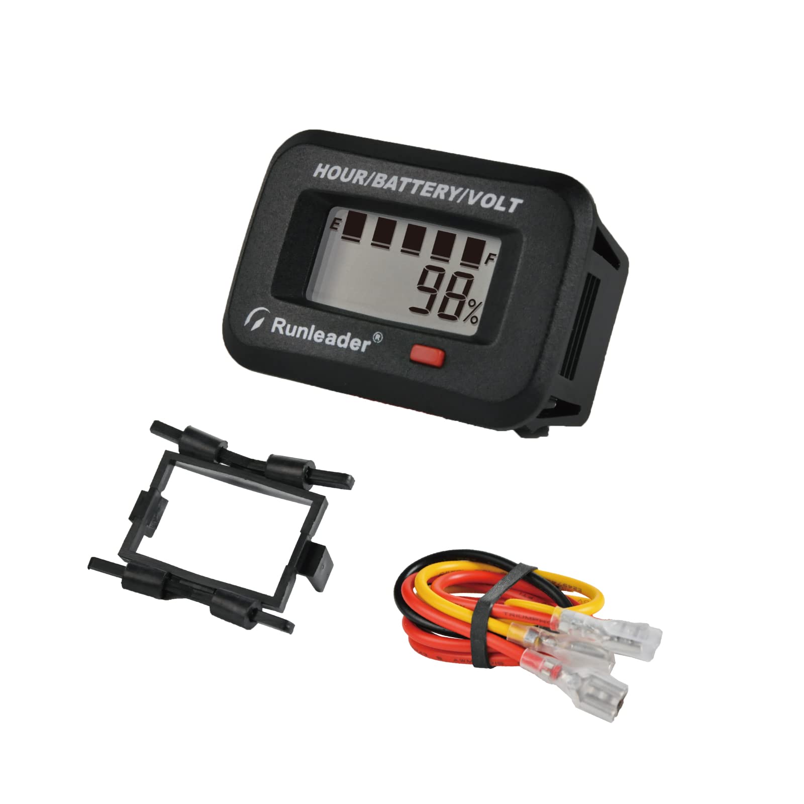Buy Runleader LCD Battery Capacity Meter with Hour Meter&Voltmeter,Used for 12V 24V 36V 48V Lead
