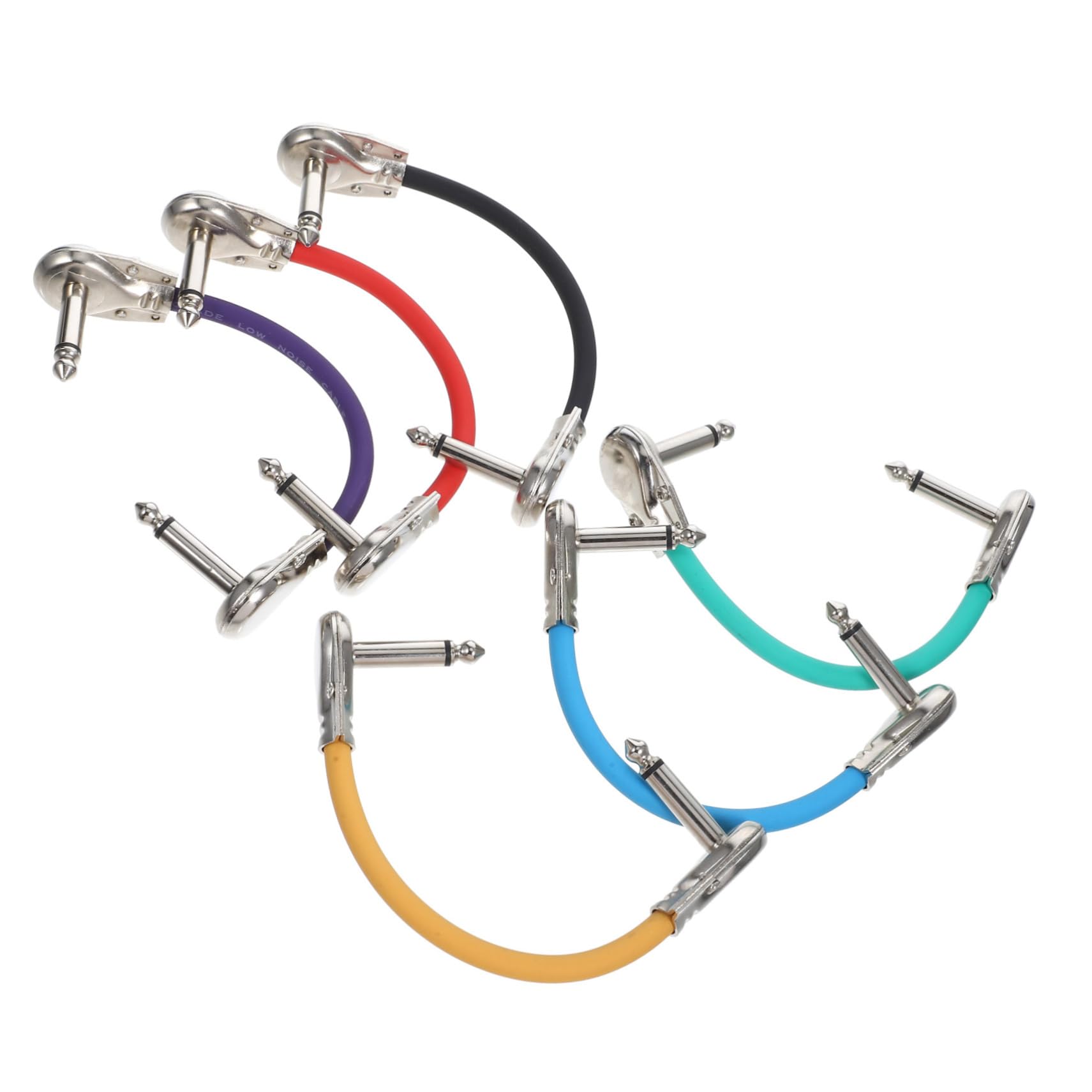 ibasenice 6piezas Cables Para Guitarra Eléctrica Transmisión De Sonido Clara Duradero Plug-and-play