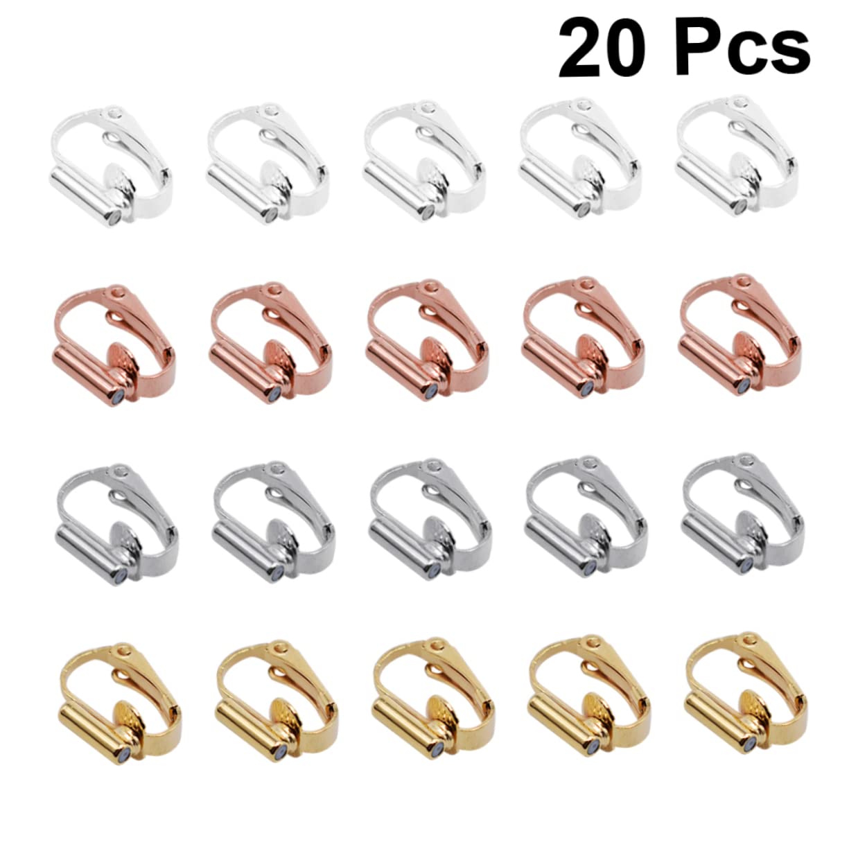 VALICLUD 60pezzi Convertitori Per Orecchini Placcato Accessori Per Clip Auricolari Senza Piercing Inclusi Facile Da Indossare e Personalizzare