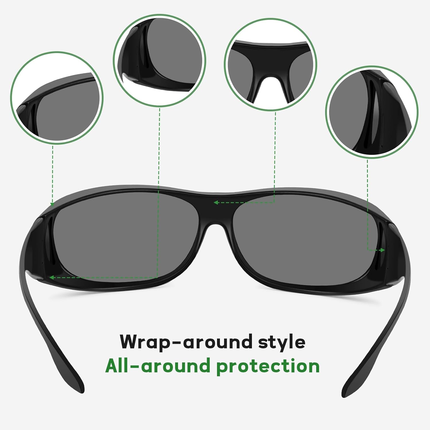 Hydroponic Indoor Grow Room Glasses (4-Pack), HPS MH LED Grow Light Glasses for Eye Protection in Greenhouse & Grow Tent