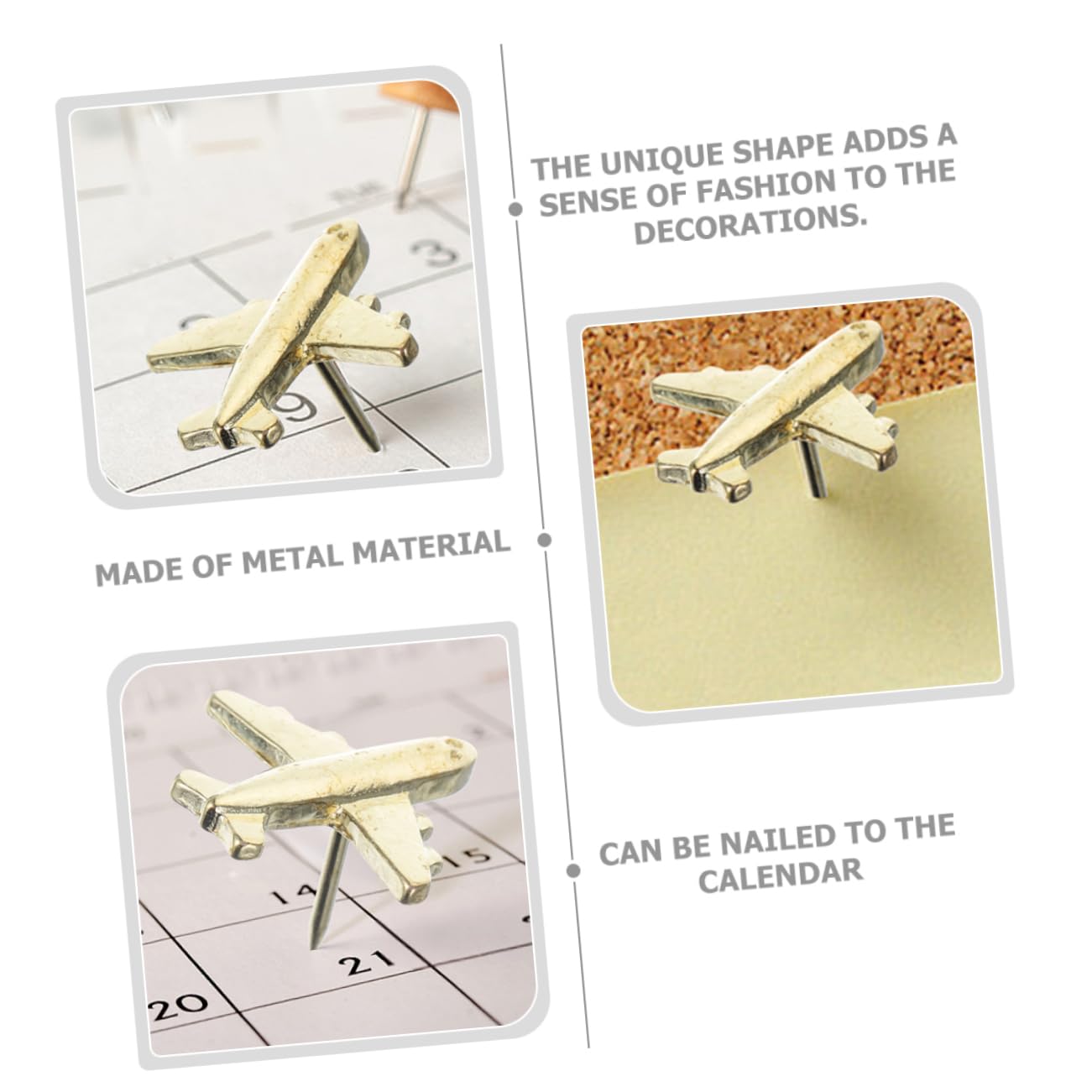 STOBOK 120stücke Flugzeug Pushpins Für Pinnwand Und Karten Dekorative Reißzwecken Für Korktafel Notizen Und Weltkarten Für Büro Und Klassenzimmer