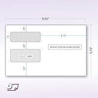 Vista 4 de Formato W-2 versión 4-Up Versión "Instructions on Back” (instrucciones en el respaldo), para impresora láser y chorro de tinta