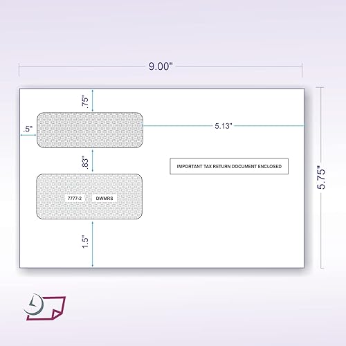 Miniatura 3 de Formato W-2 versión 4-Up Versión "Instructions on Back” (instrucciones en el respaldo), para impresora láser y chorro de tinta