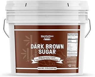 Unpretentious Dark Brown Sugar, Great for Baking, Rich Caramel Flavor, S...