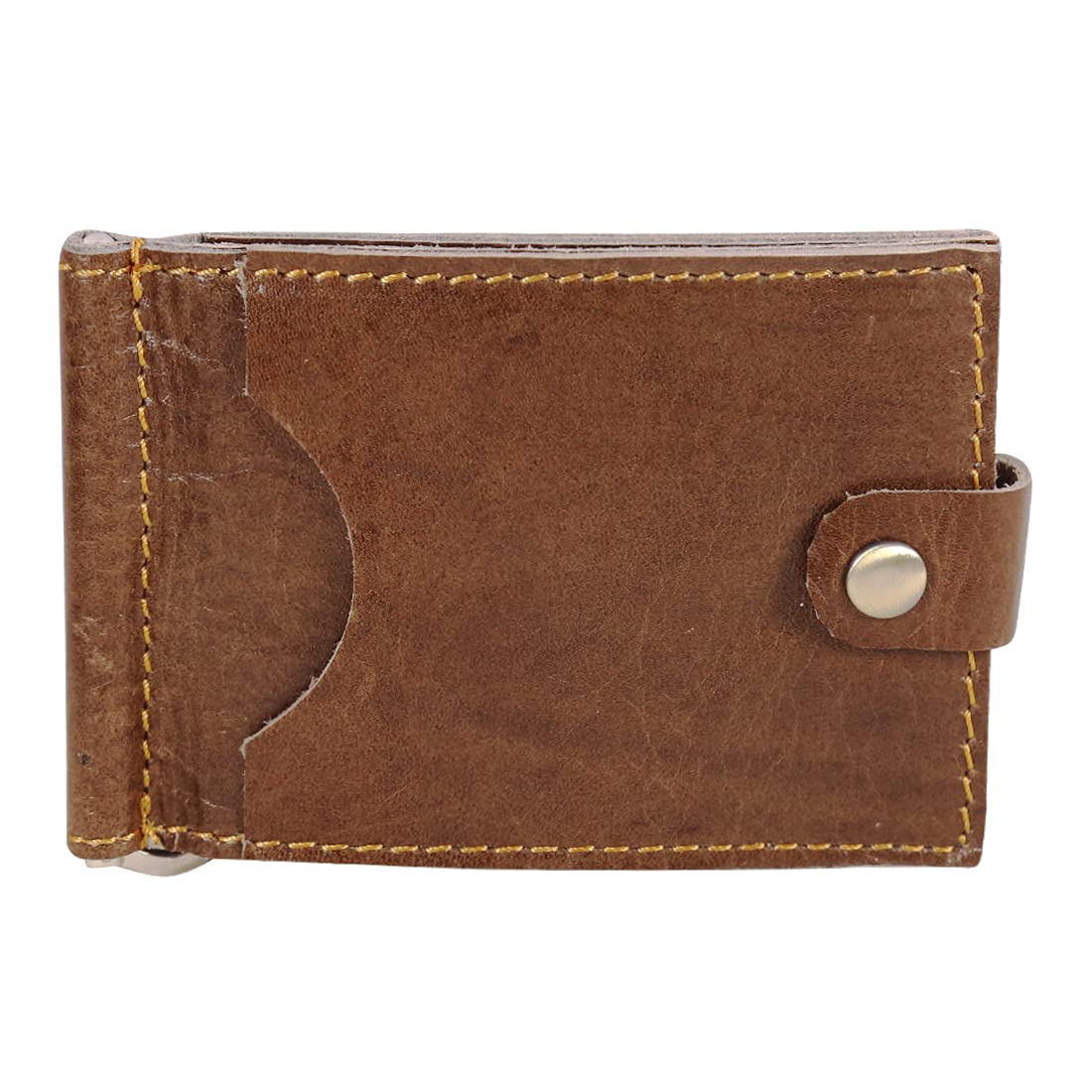Leather ATM Credit Card Holder Cum Pocket Money Clip Men's, Women's Wallet