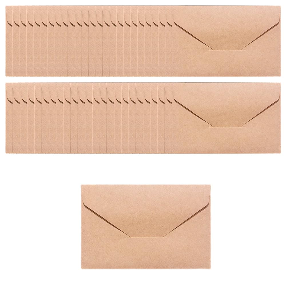 ZSUIQIN 50 Pcs Mini Envelopes, for Weddings and Festive Occasions