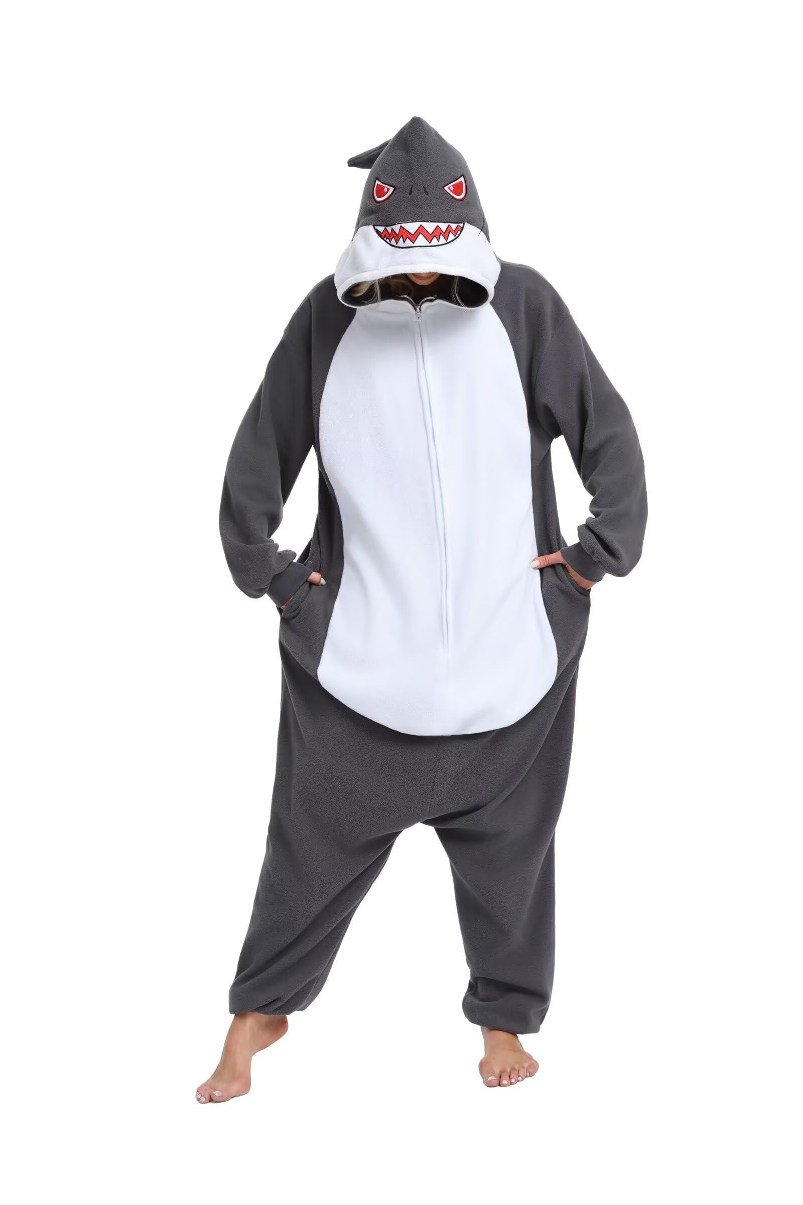 LABULA Onesie tierkostüme Damen Herren Pyjama Animal Halloween Schlafanzug Cosplay Jumpsuit Karneval Einteiler