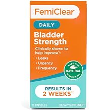 FemiClear Daily Bladder Strength Supplement, 28 Capsules, 14-Day Supply | Bladder Control & Wellness for Women & Men, Helps Support Hydration & Urinary Tract Health, Natural & Organic Ingredients