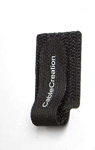 Vista 10 de CableCreation Sujetacables de sujeción reutilizables, bridas ajustables de 6 pulgadas de alta calidad, correas de organización de cables de nailon