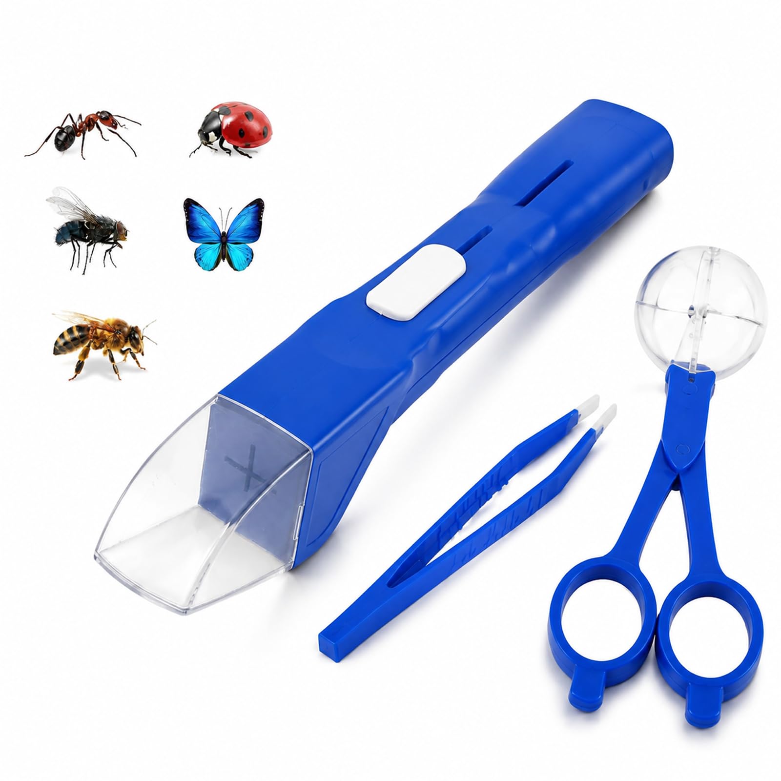 3PCS Bug Catcher Set, Long Handle Spider Catcher, Portable Insect Catching Tool Indoor Outdoor Nature Observation Accessory