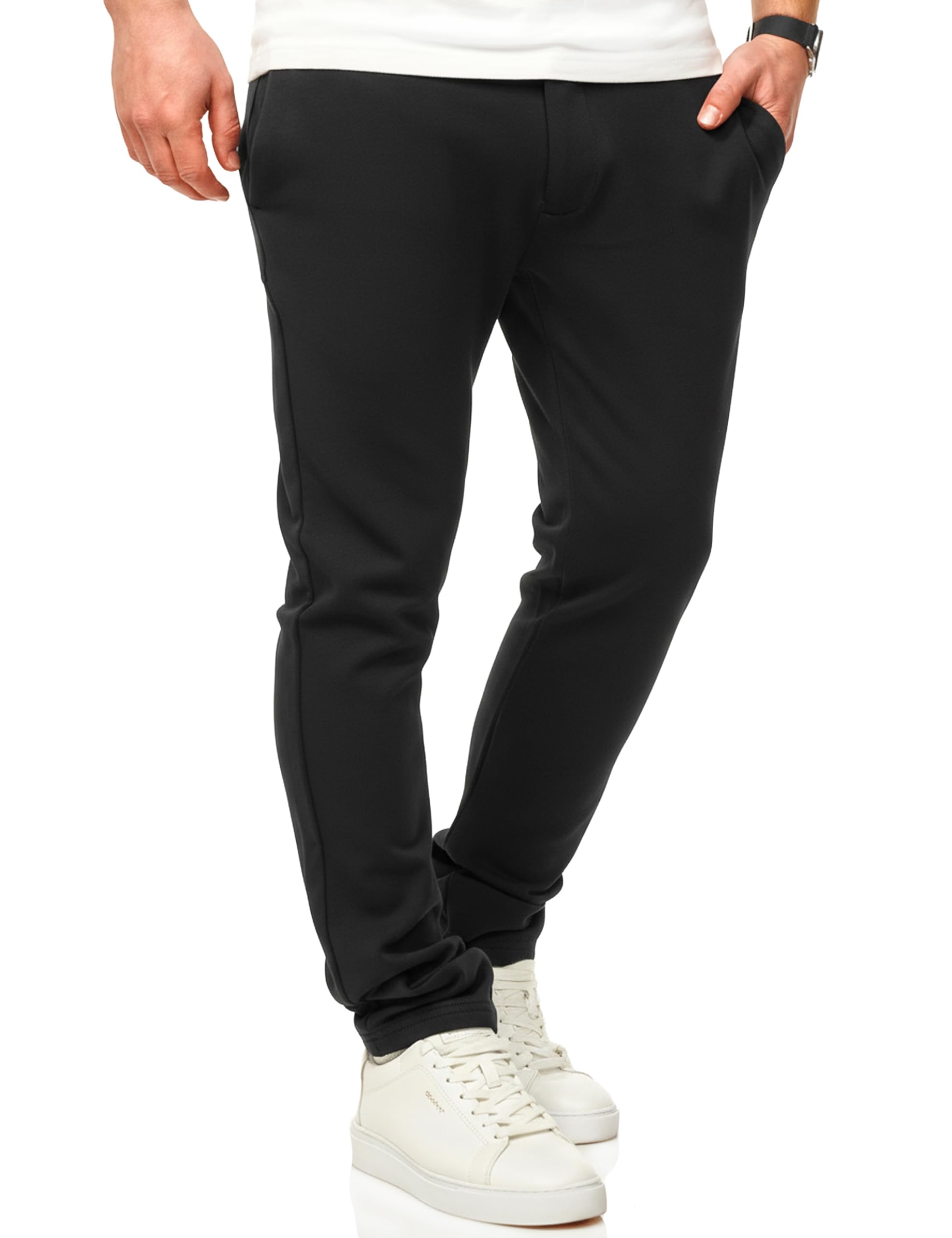 DAILY COTTON Herren Chino Hose Performance Pants Super Stretch Stoffhose Business & Freizeit Bequeme Baumwolle Chinohose