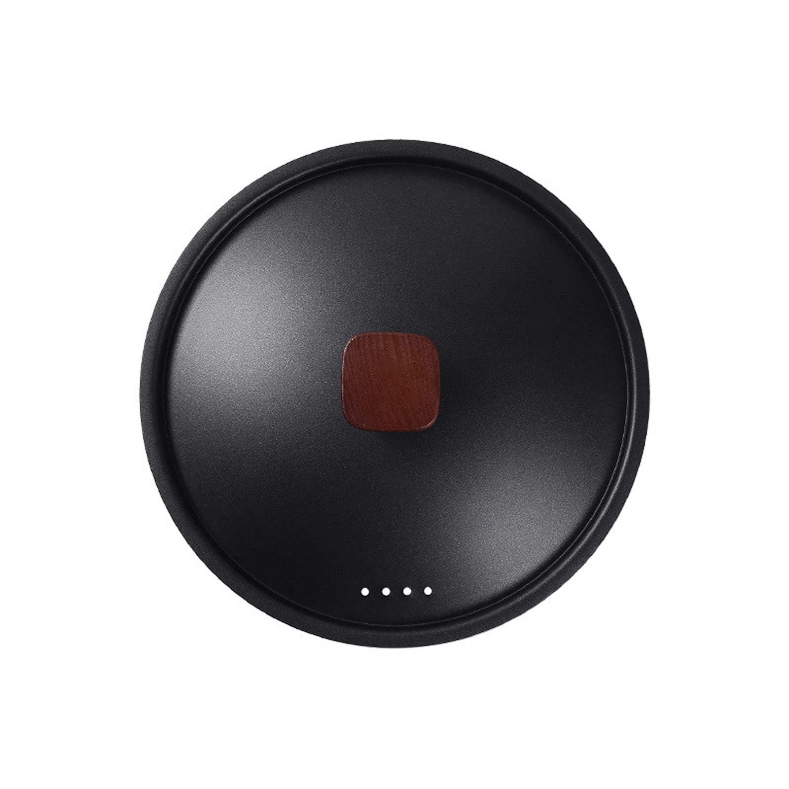 Coperchi per pentole Coperchio per pentola in Ferro Nero con Manico in Legno Coperchio Universale Ispessito con più Fori per Il Vapore Coperchio per pentole, padelle e Te,Nero 32cm