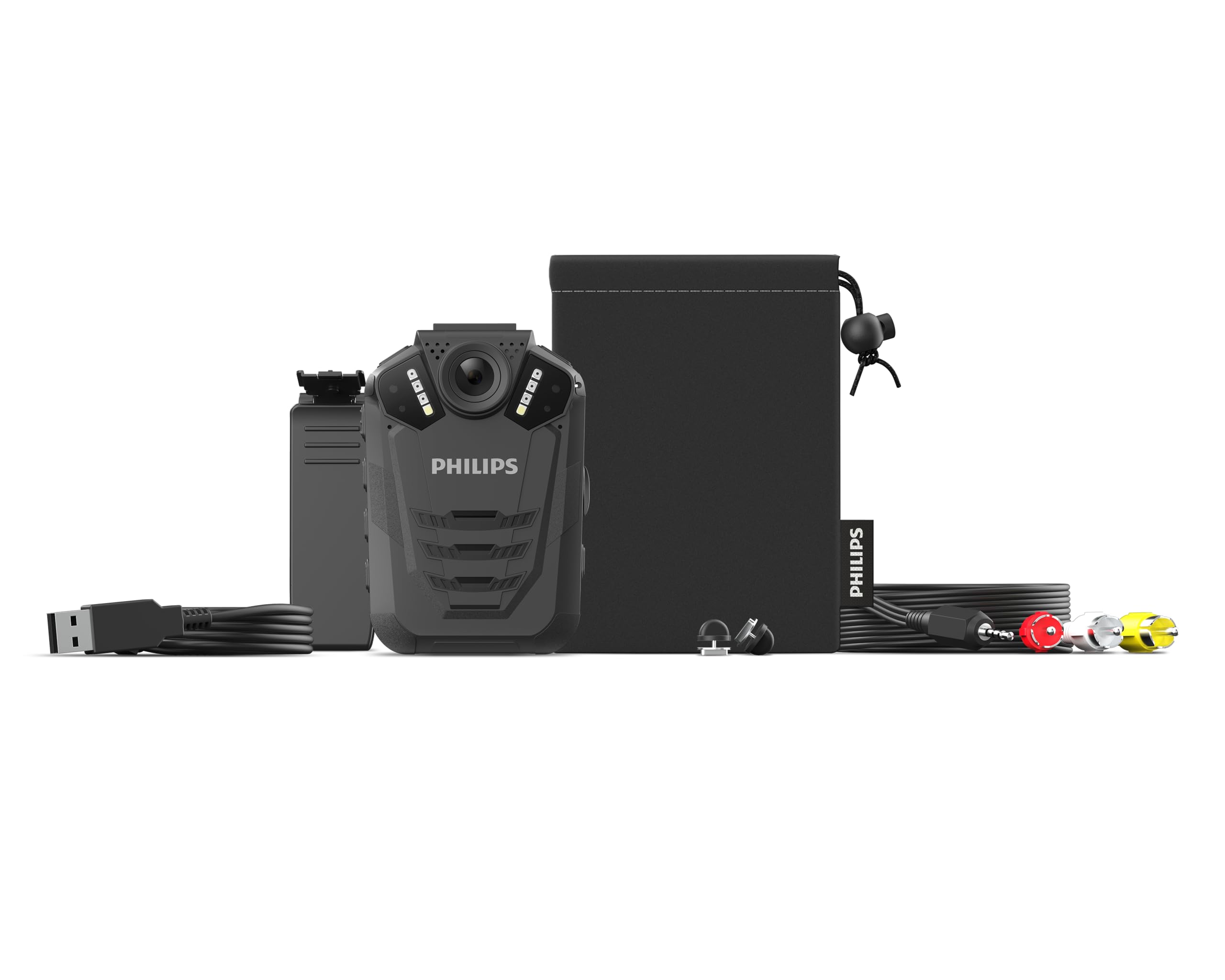 Philips DVT3120 Body-Recorder HD vidéo et Audio Caméra Piéton
