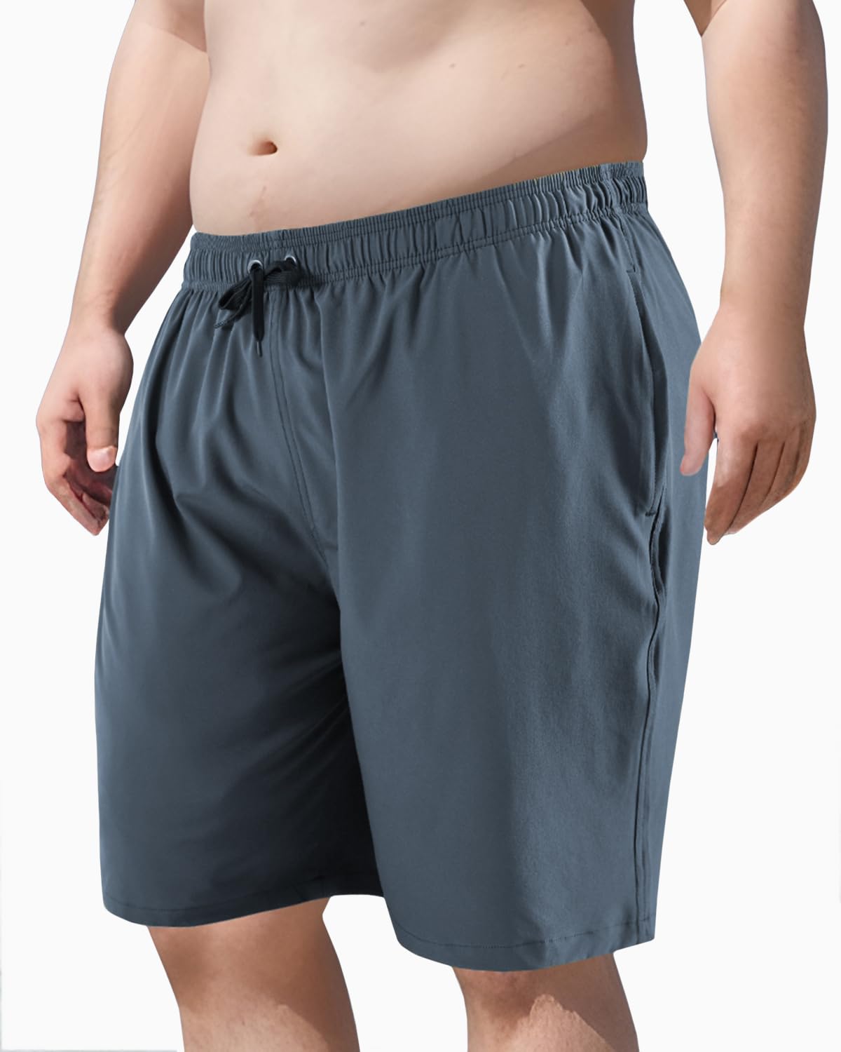 Arcweg Męskie spodenki kąpielowe plus size męskie kąpielówki duże i wysokie szybkoschnące spodenki kąpielowe XXL-6XL