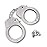 HOHAJIU Toy Handcuffs with Keys Metal Toy Handcuffs for Kids (Silver)