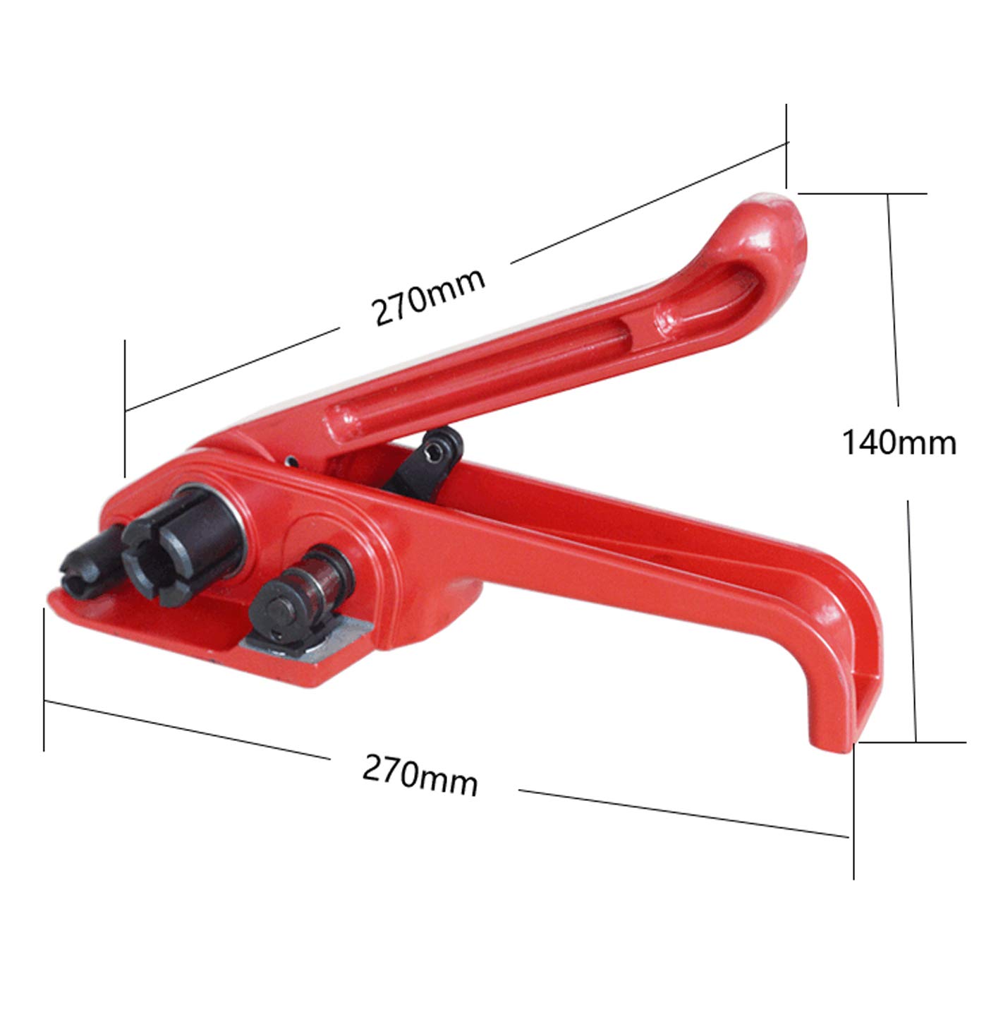 Tendeur Poly Strapping Coupeur Conditionnements en Plastique et Polystyrène Feuillard de Cerclage, Emballage de Sangles de Lanières en Polyproplyn Polyester Plasticstrap 1/2"-3/4" largeur