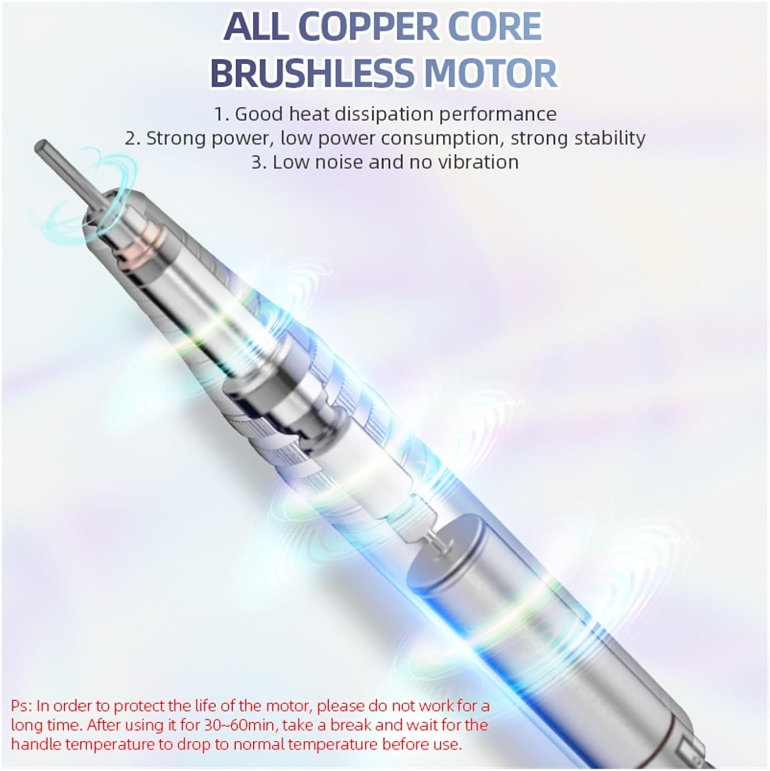 電動ネイルケアキット ブラシレスネイルドリルマニキュアマシン