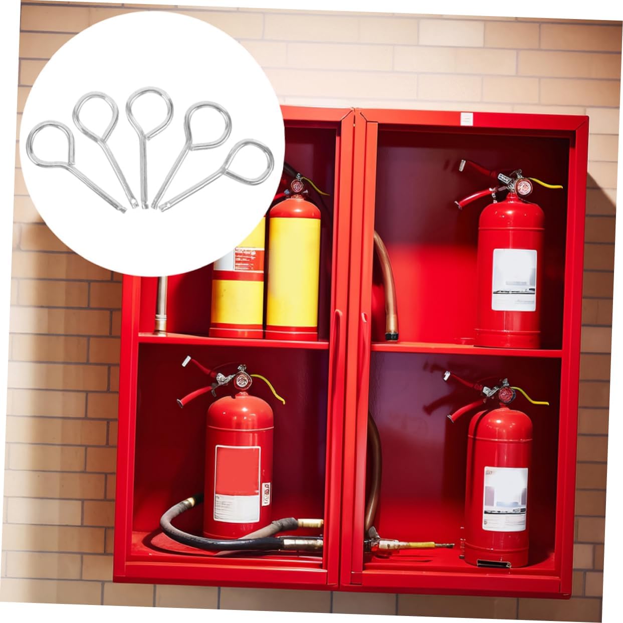 Lurrose 120pcs Safety Pins Pull Pins for Fire Equipment Reliable Maintenance Accessories for and Office