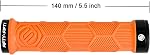 FIFTY-FIFTY Double Lock-On Mountain Bike Grips, Bicycle Handlebar Locking Grips, Non-Slip MTB Handle