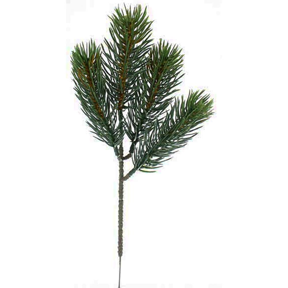 Annastore 24 x Tannenzweige künstlich L 23 cm mit 4 Trieben Tannendeko Weihnachtsdeko Tannenwedel