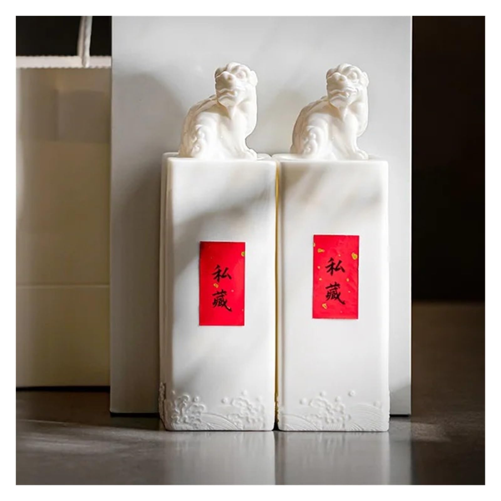 Generico Barattolo da tè singolo sigillato in ceramica for la casa | Trama di giada grassa di pecora, coperchio ermetico, conservazione di alimenti secchi, contenitore multiuso(Small A)