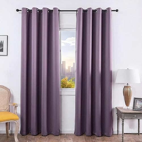 Vista 101 de Mangata Casa - Cortinas opacas para dormitorio, 2 paneles, cortinas térmicas para ventana, para sala de estar, cortinas que oscurecen. Azul marino