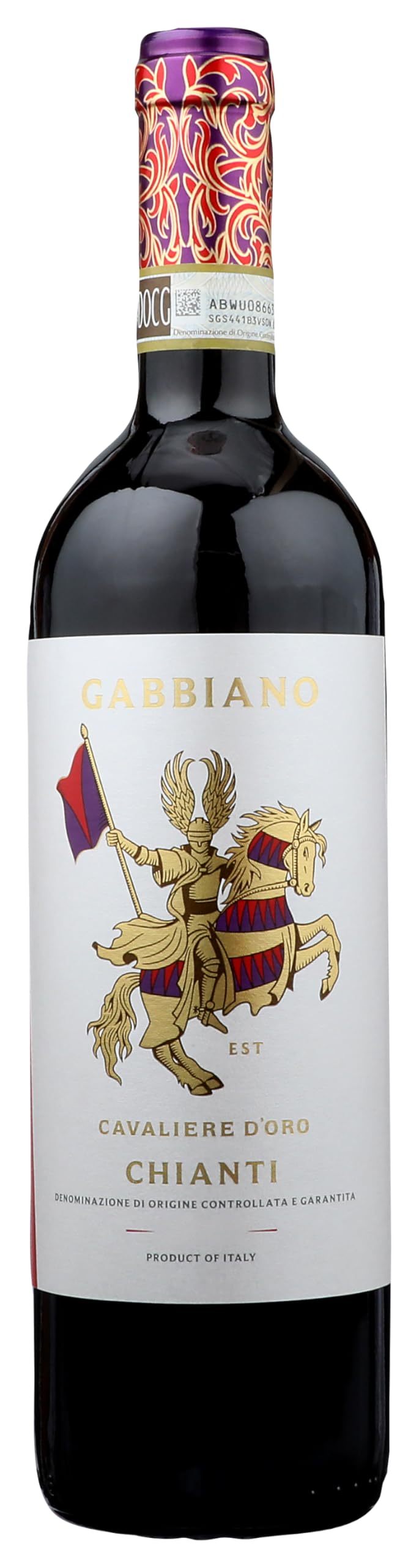 Cavaliere D Oro Gabbiano Chianti Sangiovese, Red Wine, 750 mL