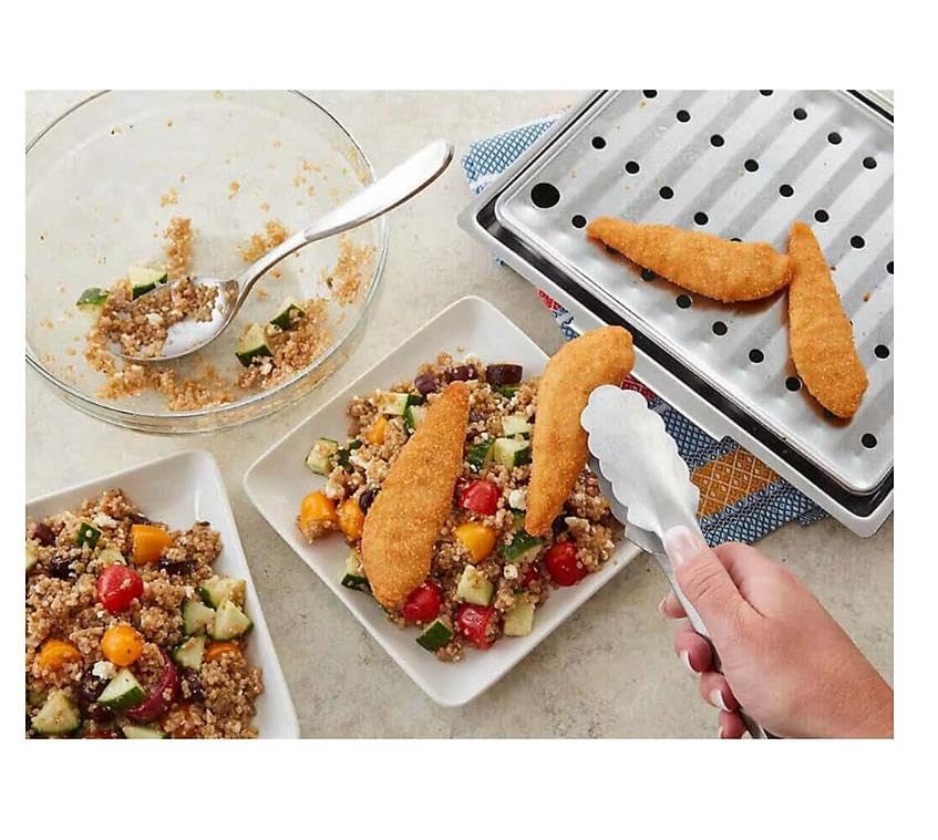Chicken Breast Tenders are made with boneless chicken breast meat and coated with a tasty breading! Crisp and juicy right out of the oven, these no antibiotics ever chicken tenders are great for the whole family. Serve with fresh fruit and celery sticks for a gluten-free meal everyone will love . [ 42 oz , 2.6 lb ]
