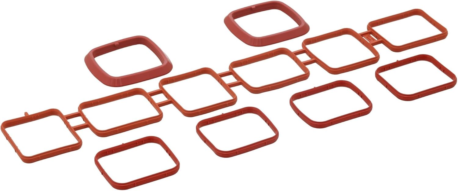 Engine Intake Manifold Gasket Set Compatible With Volkswagen Passat 3.6L V6 2006 2007 2008 2009 2010 2011 2012 2013 2014 2015 2016 2017 2018 PC-158361
