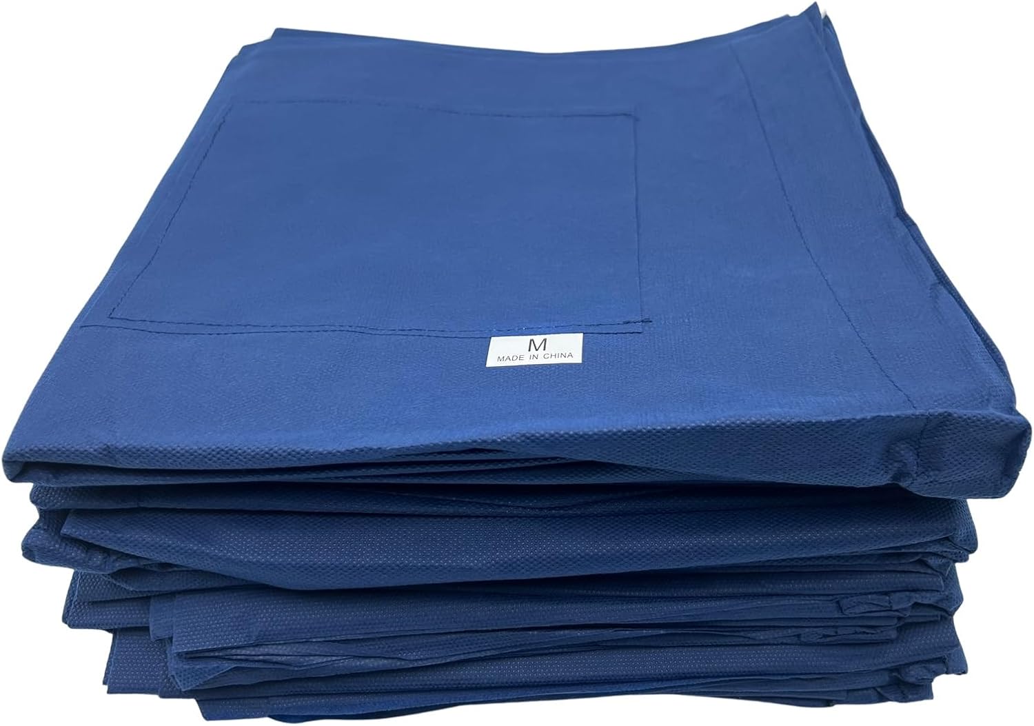 Sandhill Tools 10 Pack Disposable Unisex Dark Blue Durable & Breathable Medium Size Scrub Pants with Drawstring and Pockets