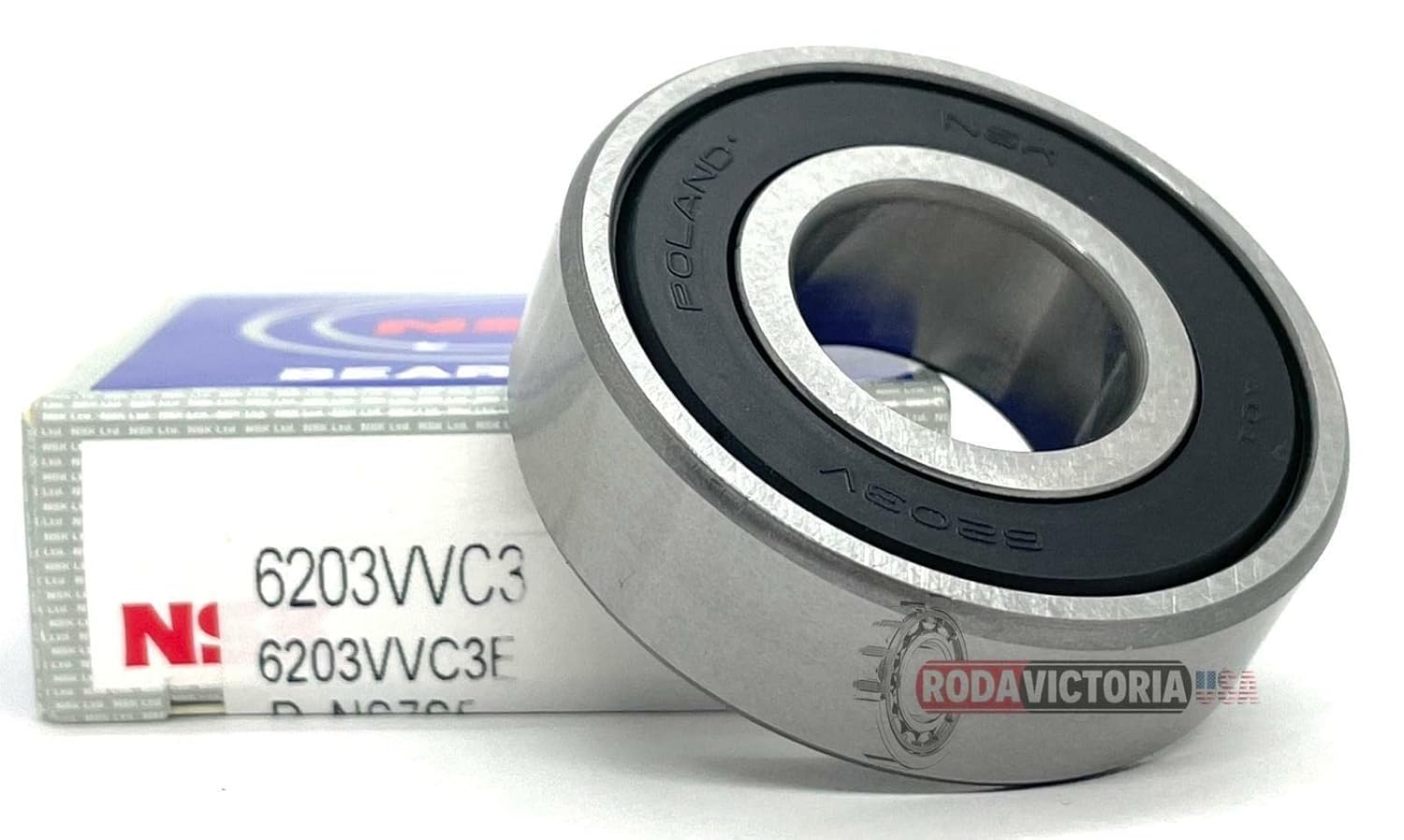 NSK 6203VVC3 Deep Groove Ball Bearing 17x40x12mm 6203-2RSC3 6203-DDUC3 ...
