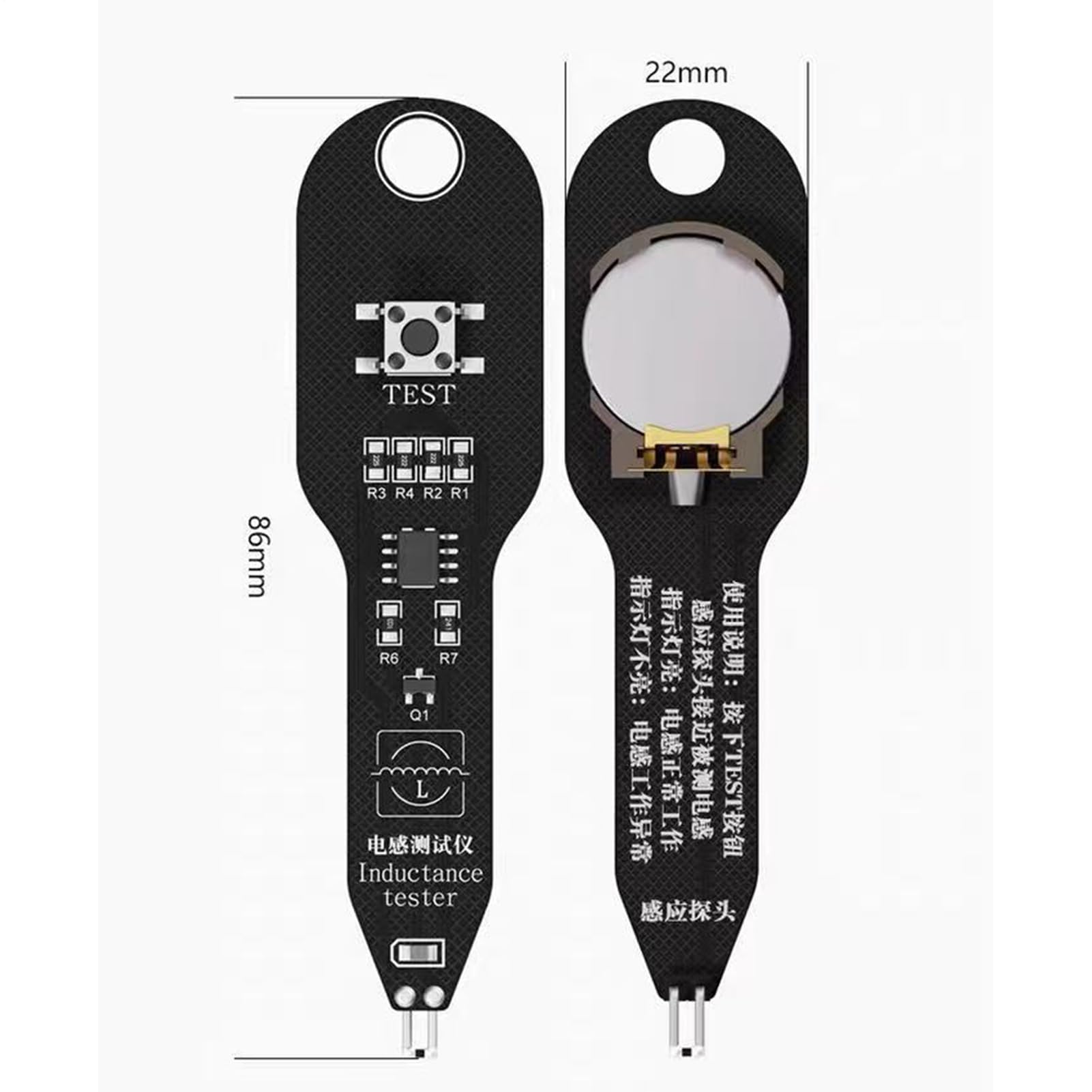Tester per circuiti elettronici, tester per manutenzione a induzione elettromagnetica, rilevatore di precisione professionale per telefoni, elettronica, riparazione fai da te e diagnostica di circuiti