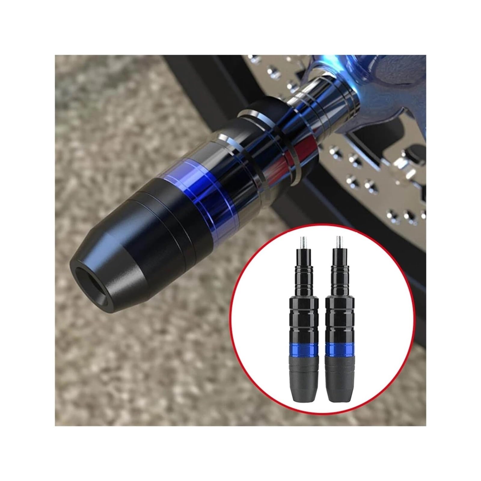 Moto Tamponi Paratelaio 1 Paio Di Barre Anticaduta Per Moto 8 Mm, Scooter, Motocicletta, Motore In Alluminio CNC, Protezione Telaio Scorrevole