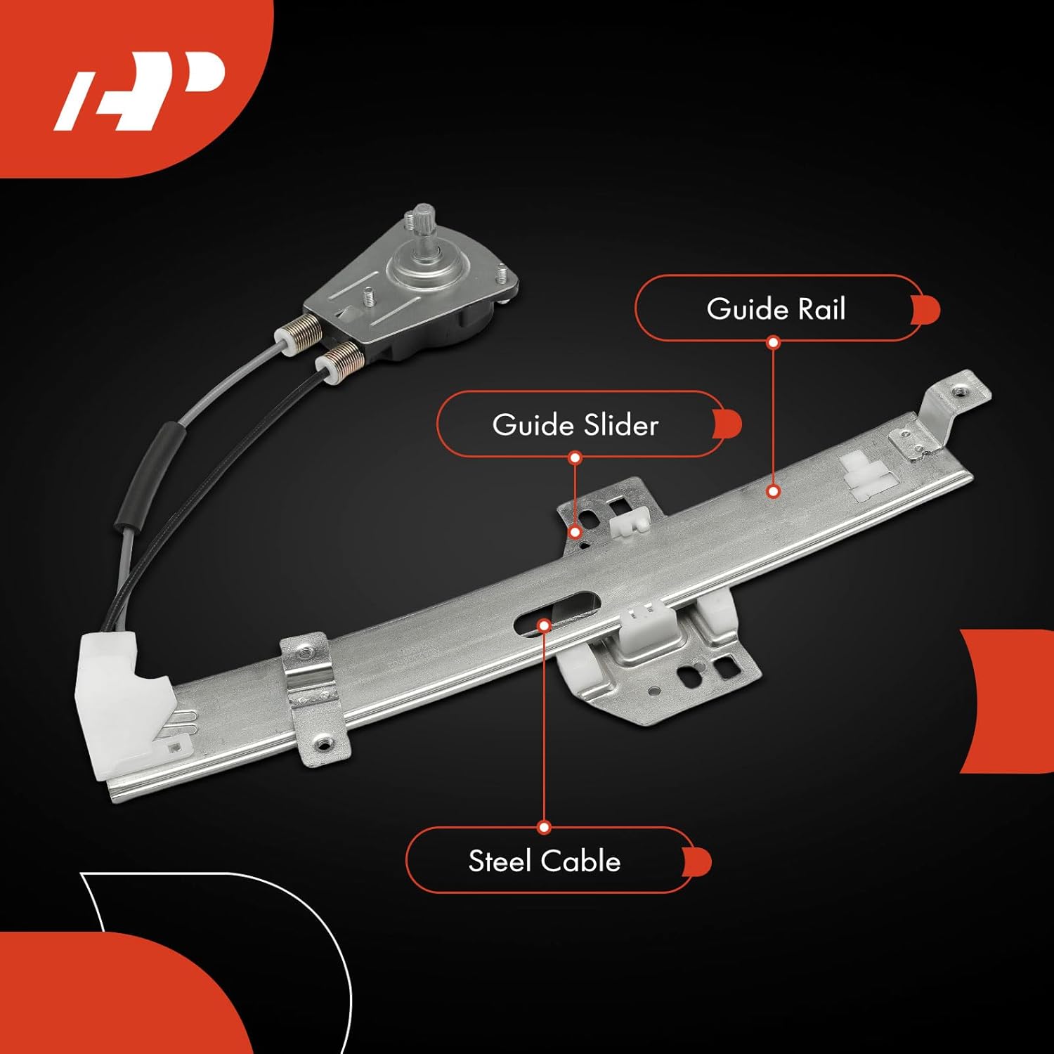 A-Premium Manual Window Regulator Rear Driver Side Compatible with Suzuki Esteem 1995-2002