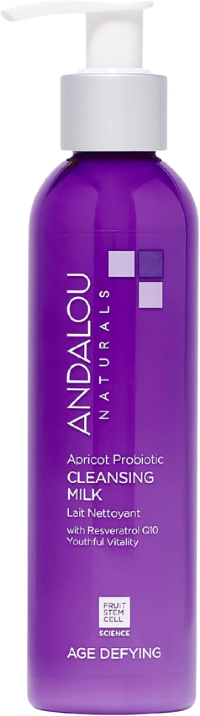 Age Defying Apricot Probiotic Cleansing Milk | Gentle Daily Hydrating Face Cleanser For Dry, Dehydrated Skin| With Fruit Stem Cell Complex | 6 fl oz