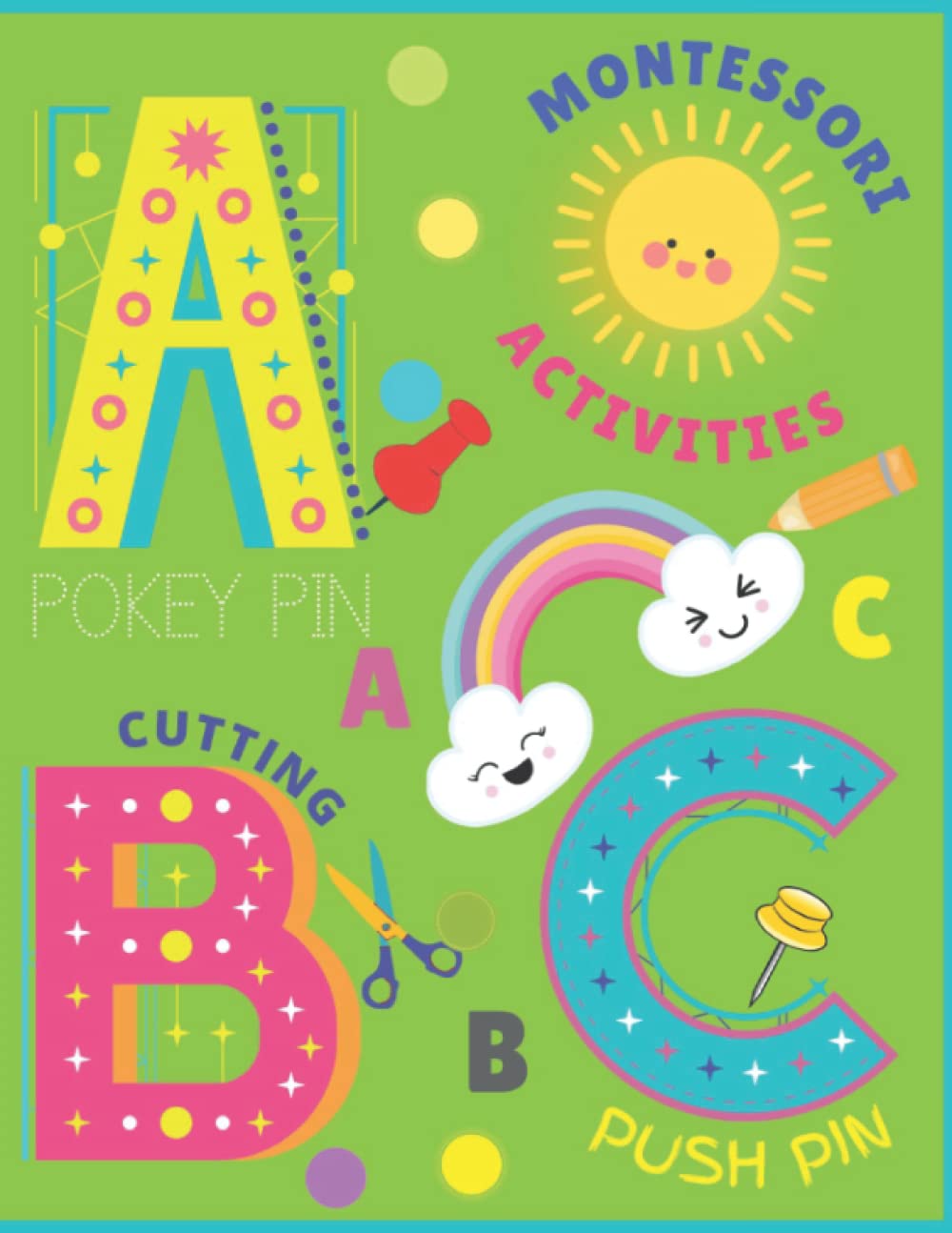 ABC Montessori Push Pin Activities: Preschool Material Alphabet Pokey Pin Letter Tracing Workbook
